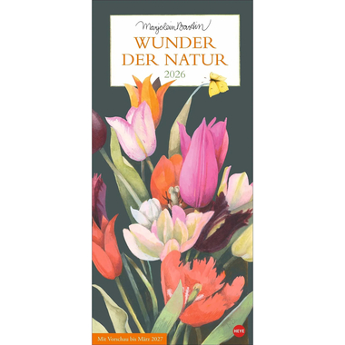 HEYE Monatsplaner 2026 1402+26 Bastin Wunder Natur 21x45cm