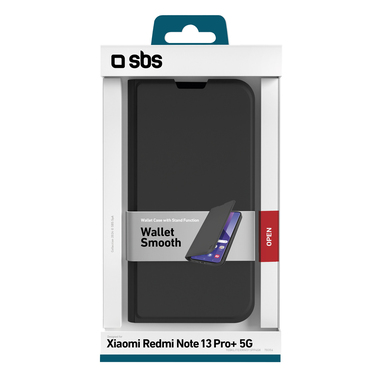 Bookcase mit Kartenfächern für das Xiaomi Redmi Note 13 Pro+ 5G | SBS