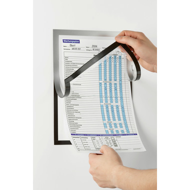 DURABLE Magnetic Note DURAFRAME A4 498923 metallic silber