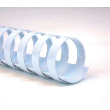 GBC Plastikbinderücken 45mm A4 4028206 weiss, 21 Ringe 50 Stück