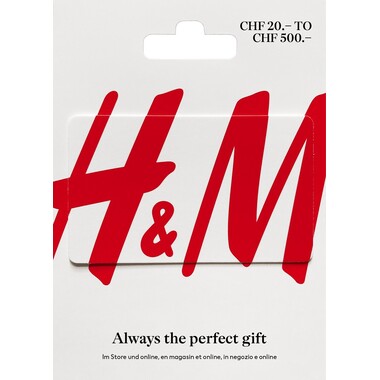 Carte cadeau H&M variable