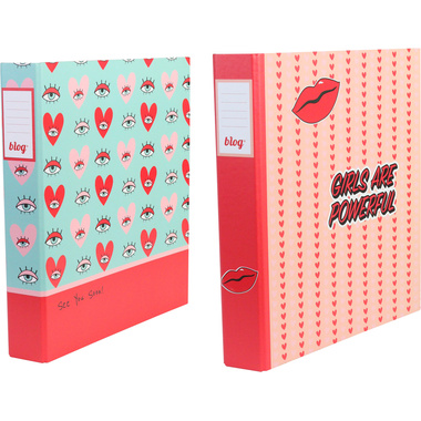 ANCOR Ringbuch Girl Power 112887 mehrfarbig 2 Ring A4