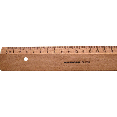 RUMOLD Flachlineal 30cm FL200/30 Buche
