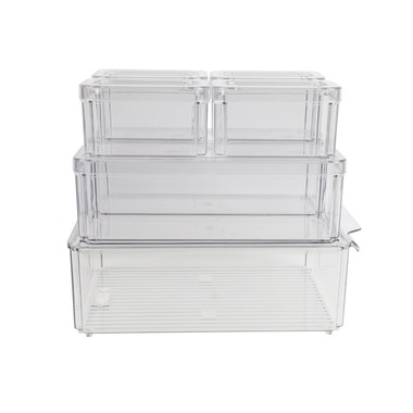 NORDIC Q Fridge/Pantry storage set 2360037 Transparent, 7 pcs.