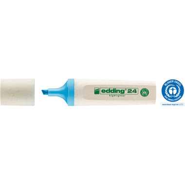 EDDING Textmarker 24 EcoLine 2-5mm 24-10 bleu claire