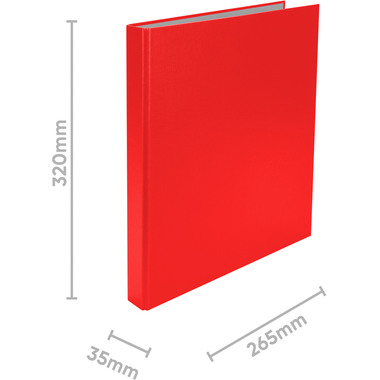 BIELLA Ringbuch Ringo-Plast 3.5cm 43444245U 4 Ringe rot A4+