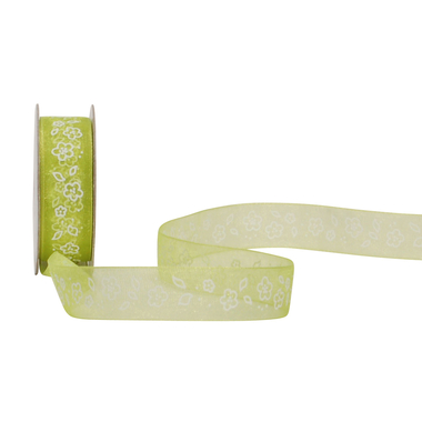 SPYK Band Cubino 15mm/4m 1038.1564 verde/bianco Petit Fleurs