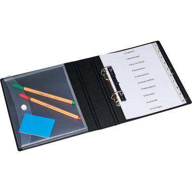KOLMA Ringbuch Selection A5 02.105.06 Recycling, 2 Ring schwarz 3cm