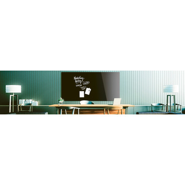 MAGNETOPLAN Design-Glasboard 1200x900mm 13404012 noir, magnétique