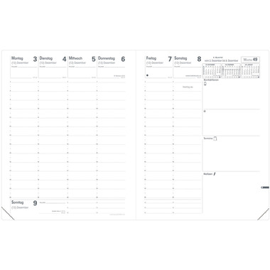 QUO-VADIS Agenda Impala Pre777 2026 016089Q 1W/2S schwarz DE 21x27cm