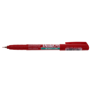 PENTEL Super Fine Green Label 0,4mm NMF50-BO rot