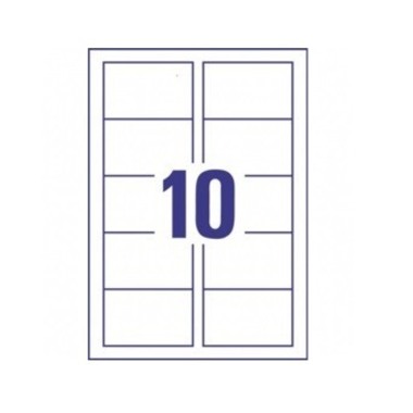 AVERY ZWECKFORM Visitenkarten doppels. 85x54mm C32016-25 Laser,220g,weiss 25Bl./10Stk.