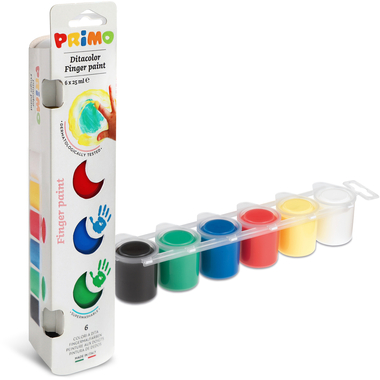 PRIMO pittura a dita 6x25ml 225TD6E