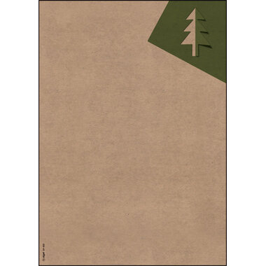 SIGEL Weihnachts-Motivpap.-Set A4 DP400 Cut-out style Kraftpapier