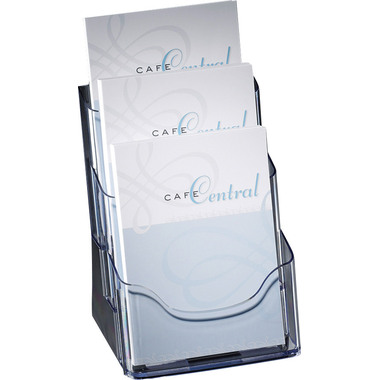 SIGEL Présentoire d.table acryl.3xA5 LH132 transparent 175x290x150mm