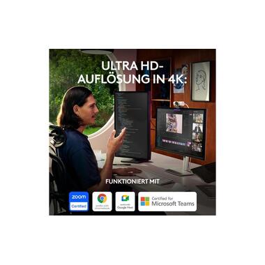 Logitech Webcam MX Brio 4K Pale Grey