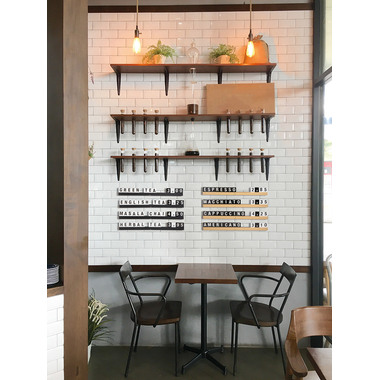 SECURIT Letter Shelf Set, 1 m LES-TE-100 teak 2.5x100x1cm