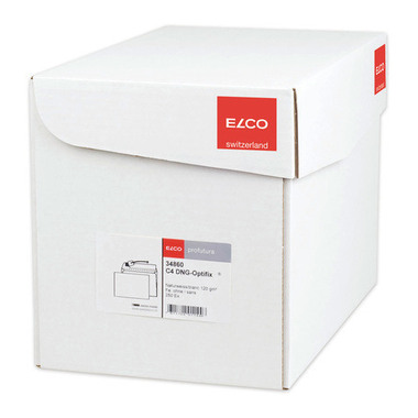 ELCO Buste Profutura s/finestra C4 34860 120g, bianco, colla 250 pezzi