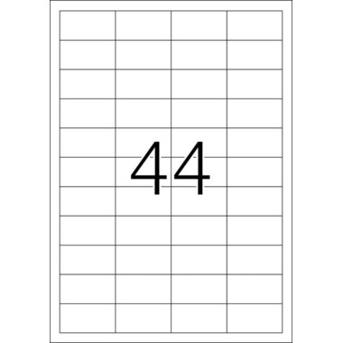 HERMA Folienetiketten 48,3x25,4mm 4690 weiss 1100 St./25 Blatt