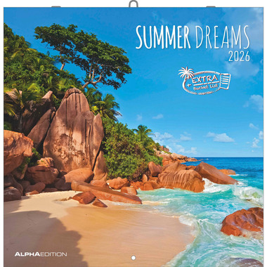 ALPHA EDITION Calendrier 2026 160300 Summer Dreams ML 30x30cm
