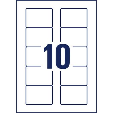 AVERY ZWECKFORM Disketten-Etiketten 70x50,8mm L4738REV-25 non-perm. 250 Stk./25 Bl.