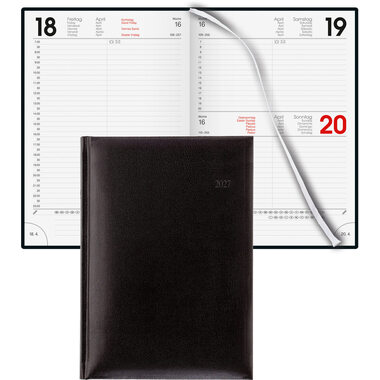 BIELLA Agenda Budget 2027 809801020027U 1G/1P nero ML 14.5x20.5cm