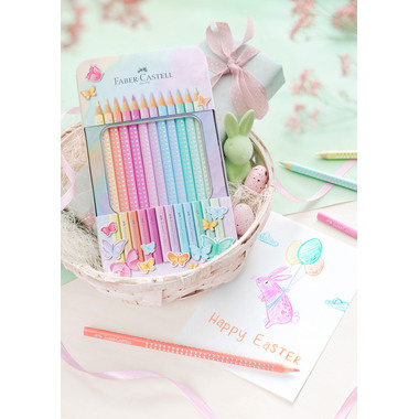 FABER-CASTELL Bunstifte Sparkle 201910 12 Farben, pastell