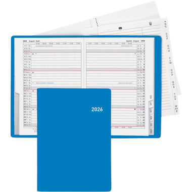 BIELLA Planer Glasgow 2026 855312050026U 1M/2S blau ML 10x13.9cm