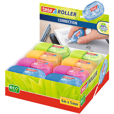 TESA Korrekturroller Mini EcoLogo 598160000 4 Farben ass.