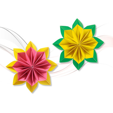 URSUS Faltblätter Duo 15x15cm 22895599F neon 100 Blatt