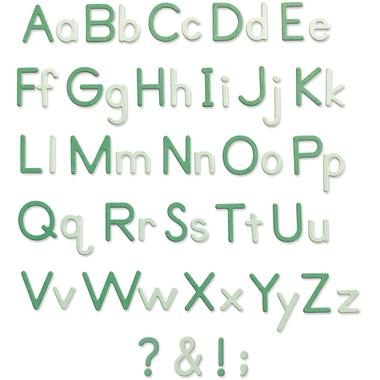 SIZZIX Emporte-piéces alpha-numéro 665335 92 pièces