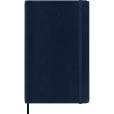 MOLESKINE Agenda de notes semaine 25/26 DSB2018WN3Y26 18M ligné SC saphir 13x21cm