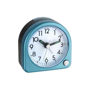 TFA Dostmann Réveil classique Bleu métallisé