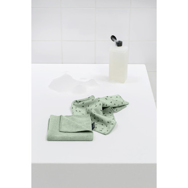 BRABANTIA Mikrofaser-Reinigungstuch 216282 Hellgrün 2 Stück