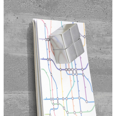 SIGEL Glas-Magnetboard GL248 Beton 1300x550x15 mm