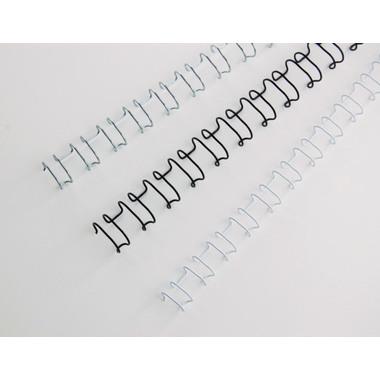 GBC Drahtbinderücken 14mm A4 IB165481 weiss, 21 Ringe 100 Stück