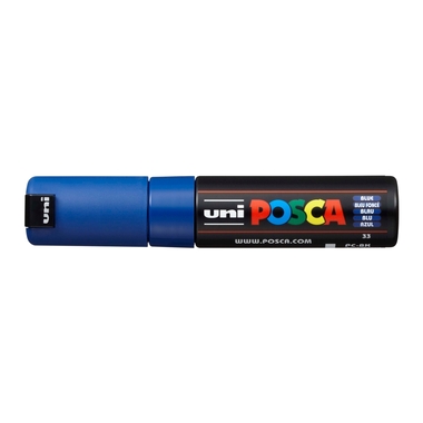 POSCA Marker 8mm PC-8K BLUE blau, Keilspitze