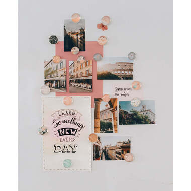 I AM CREATIVE Aimant Love Let`s Organize 4035.6 Verre, 3x1cm 6 pièces