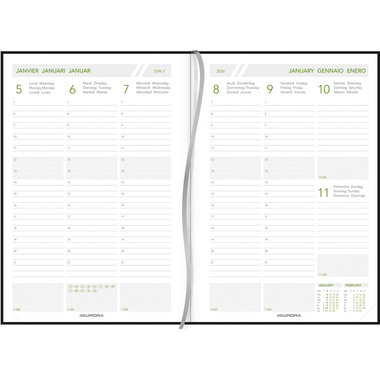 AURORA Agenda Eco Universe 2026 3413 1W/2S ass. ML 14.5x21cm