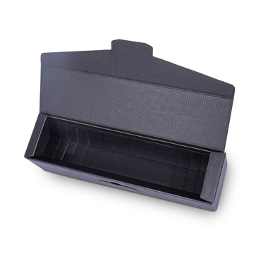 Gift box for 1x 0.75l bottle with bottle height 380mm & Ø90mm in black