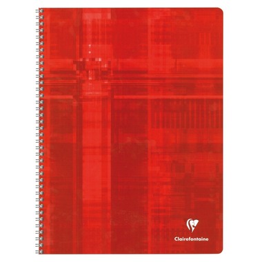 CLAIREFONTAINE Carnet spirale ass. A4 8352 5mm, quadrillé 90 feuilles