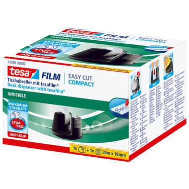 TESA Dérouleur Easy Cut Compact 538280000 incl. 1 roul invisib. 33mx19mm