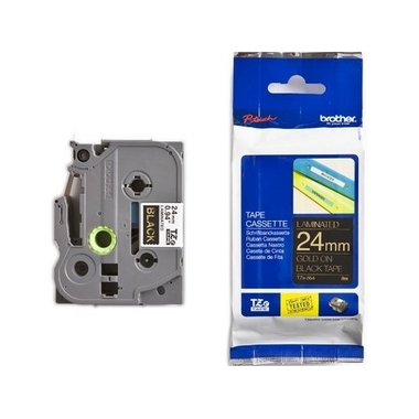 PTOUCH Ruban, laminé or/noir TZe-354 PT-2450DX 24 mm