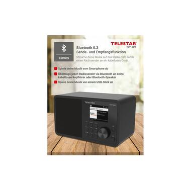 Telestar Radio Internet TOP 200 Noir