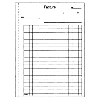 SIMPLEX Rechnungen F A5 15395F orange/weiss 50x2 Blatt