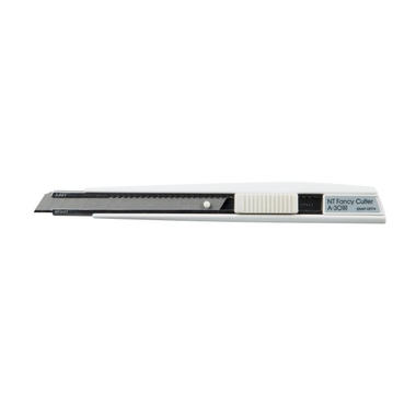 NT Cutter 9mm A-301RP con auto-lock, bianco