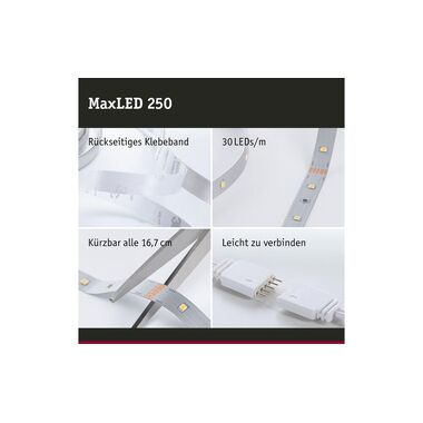 Paulmann LED-Stripe MaxLED 250 Tunable White, 3 m Basisset