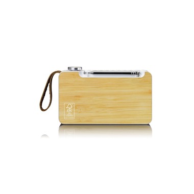 Lenco DAB+ Radio PDR-040 Bambus/Weiss