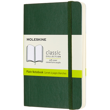 MOLESKINE Taccuino Classic SC Pocket 647629155 in bianco, verde, 192 pagine