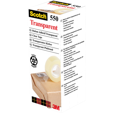SCOTCH Tape 550 19mmx33m 5501933K trasparente, antistrappo